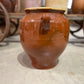 Glazed Confit Pot XL 2 Handles - Brown - The White Barn Antiques
