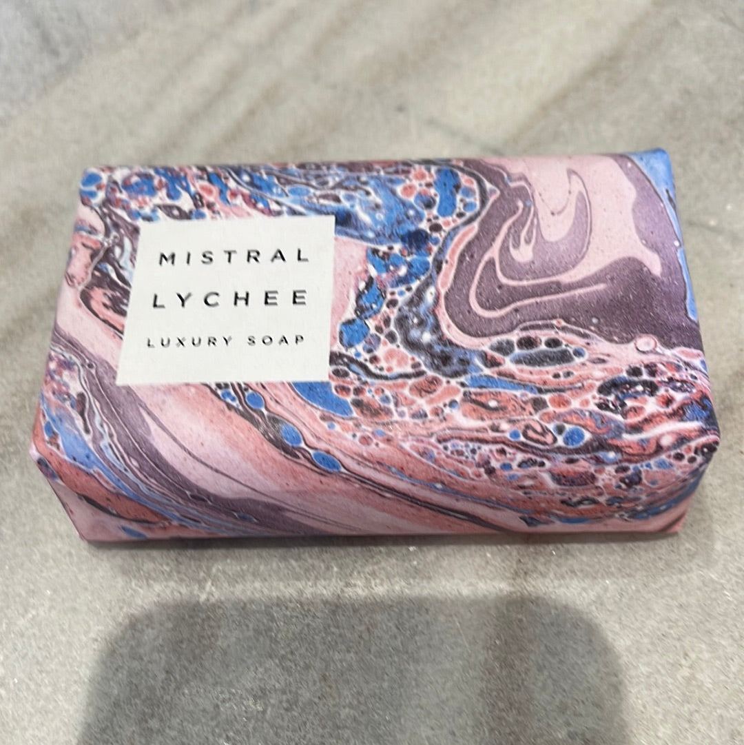 Lychee Rose Bar Soap by Mistral Marble Collection - The White Barn Antiques