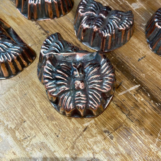 Mini Copper Molds - Butterfly Papillion - The White Barn Antiques