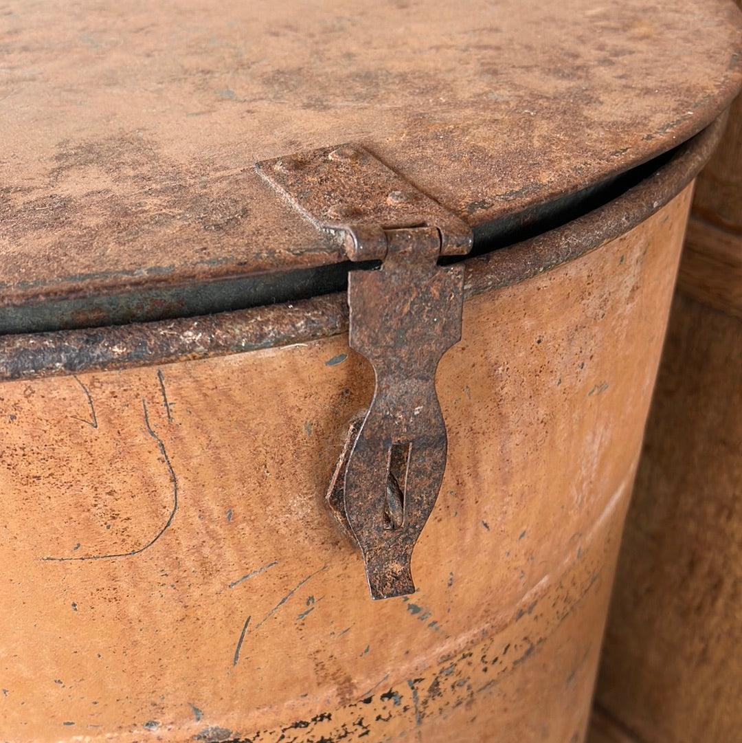 Large Metal Flour Bin - The White Barn Antiques